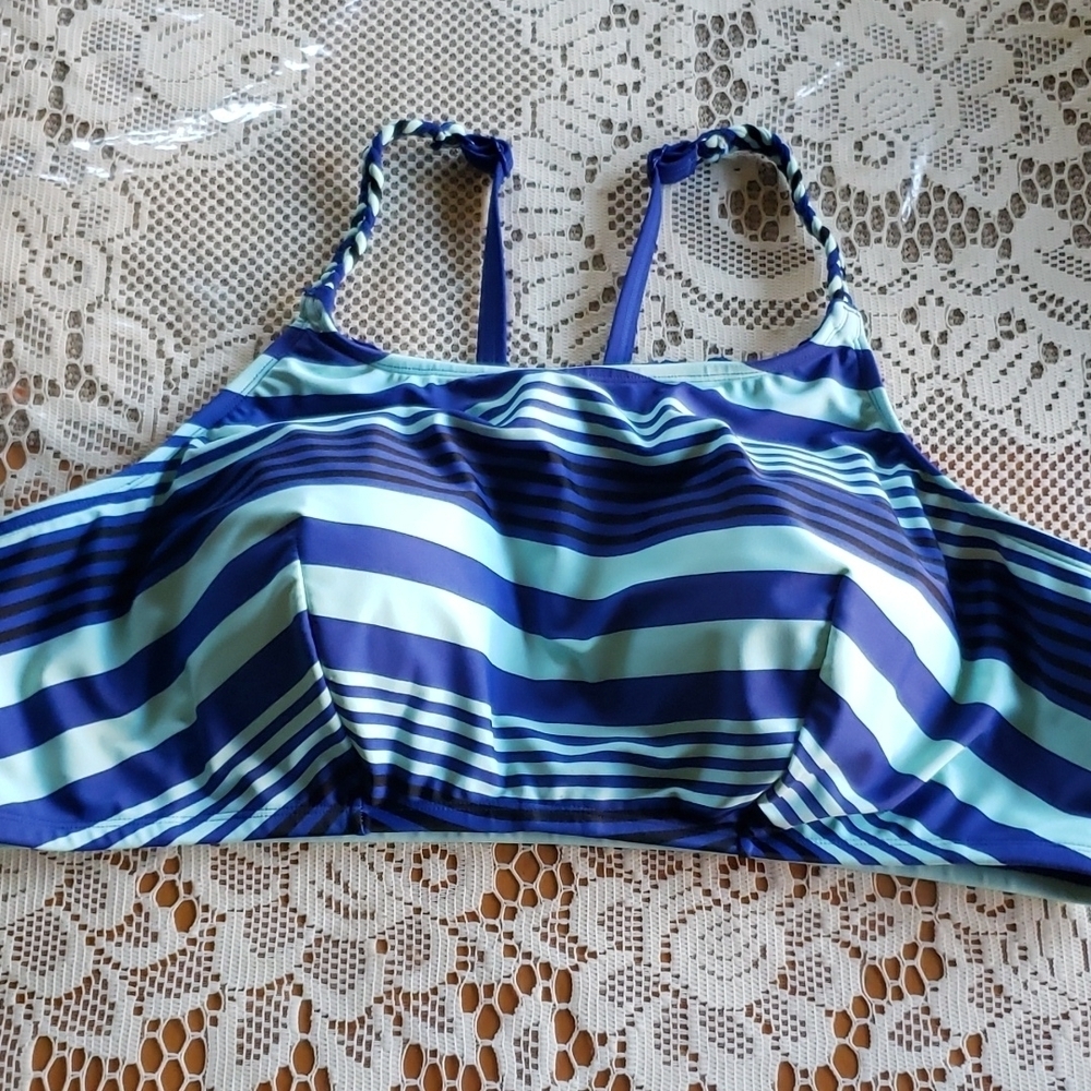 Swim by Cacique padded striped swimming bra 24